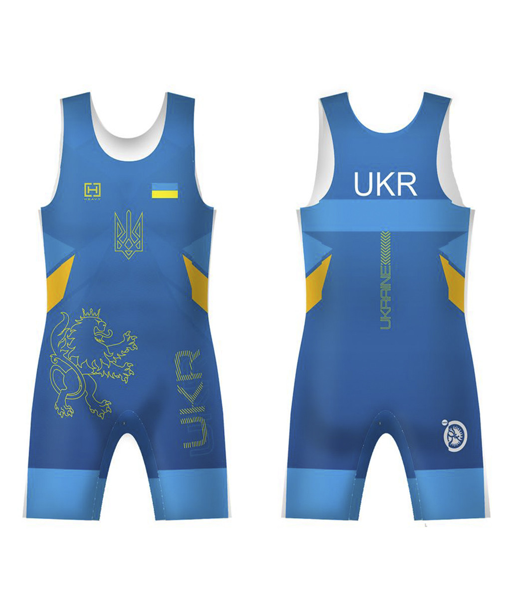 Трико збірної України UWW Ukraine 2018 Blue синє