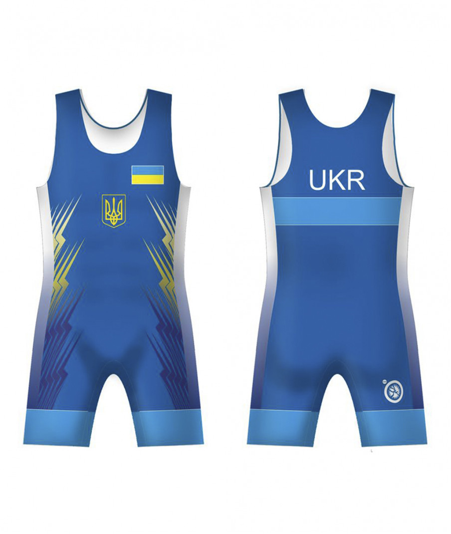 Трико збірної України UWW Ukraine 2016 Blue синє