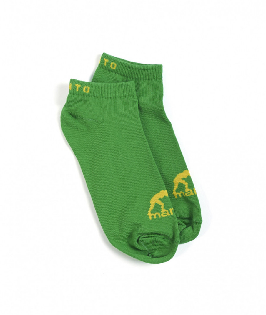 Шкарпетки MANTO ANKLE SOCKS LOGO GREEN в зеленому кольорі