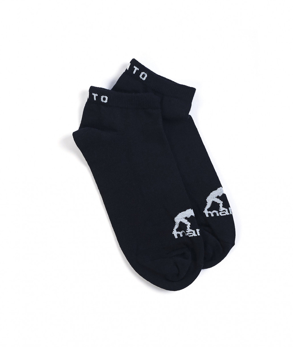 Шкарпетки MANTO ANKLE SOCKS LOGO BLACK в чорному кольорі