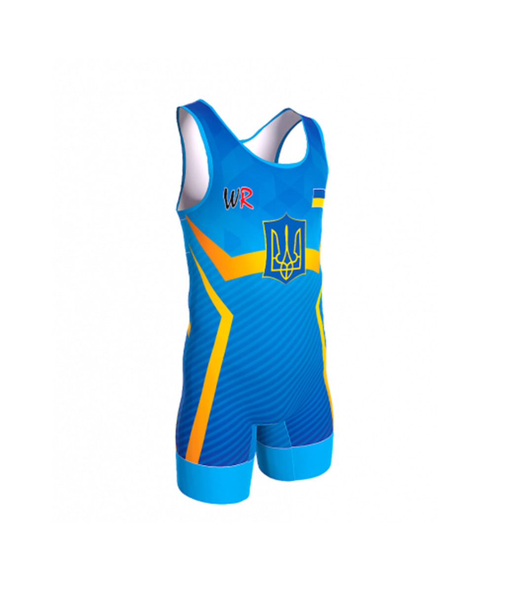 Трико збірної України WR UWW UKR ДІАГОНАЛЬ Blue синє