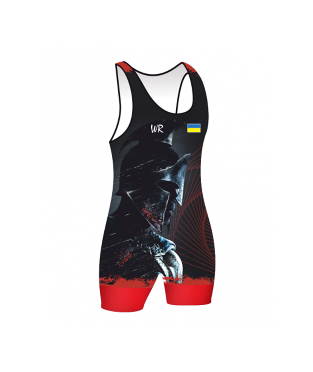 Трико WR UWW UKR GLADIATOR RED красное