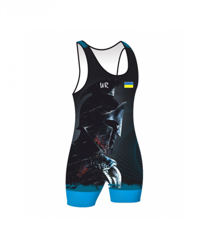 Трико  WR UWW UKR GLADIATOR Blue Синее