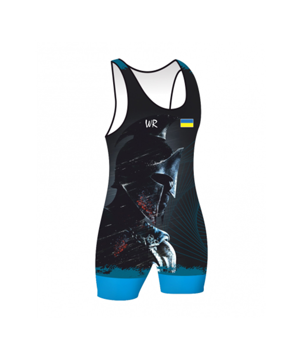 Трико  WR UWW UKR GLADIATOR Blue Синее