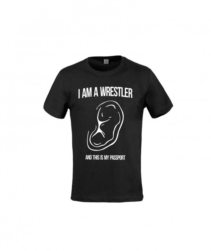 Футболка WRESTLER ЧОРНА в чорному кольорі