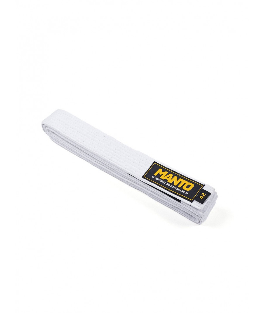 Пояс MANTO belt BJJ ORIGINAL white фото