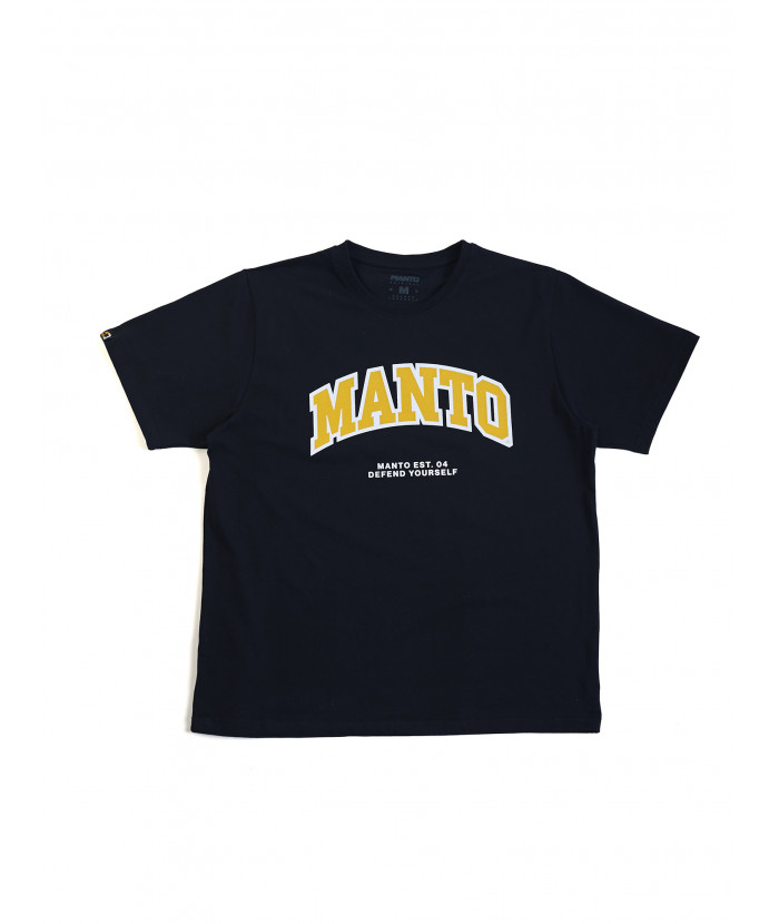 Футболка MANTO t-shirt VARSITY OVERSIZE black фото