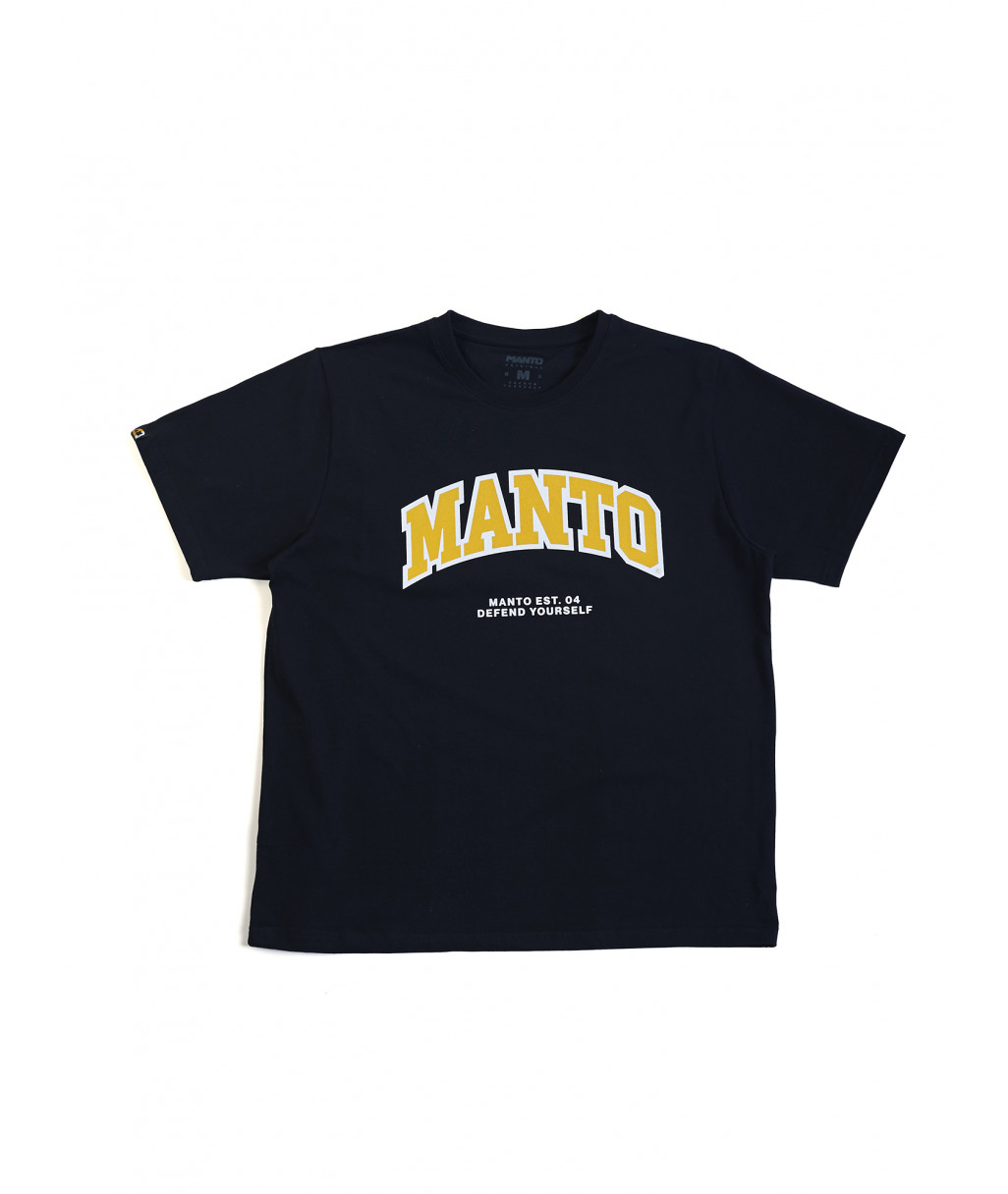 Футболка MANTO t-shirt VARSITY OVERSIZE black фото